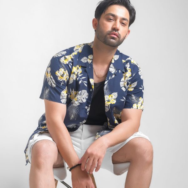 Men’s Poly Cotton Digital Printed Half Sleeve shirt