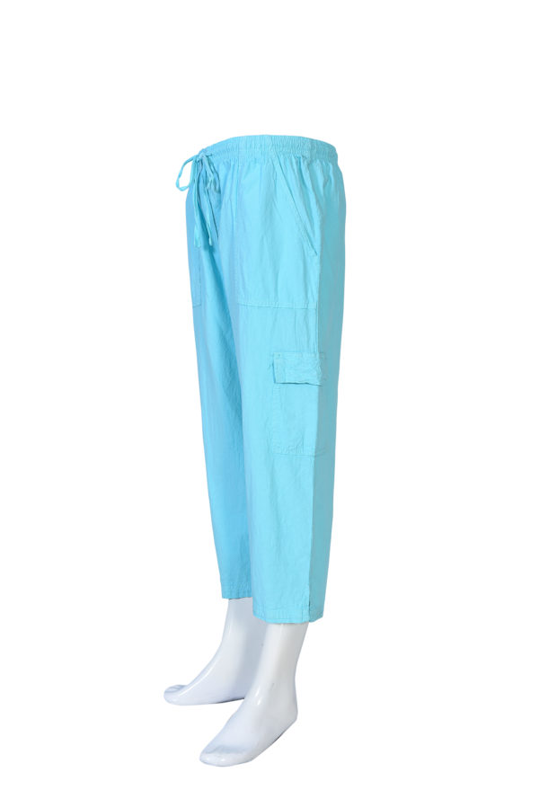 Women Turquoise Scrub Bottom - Image 2