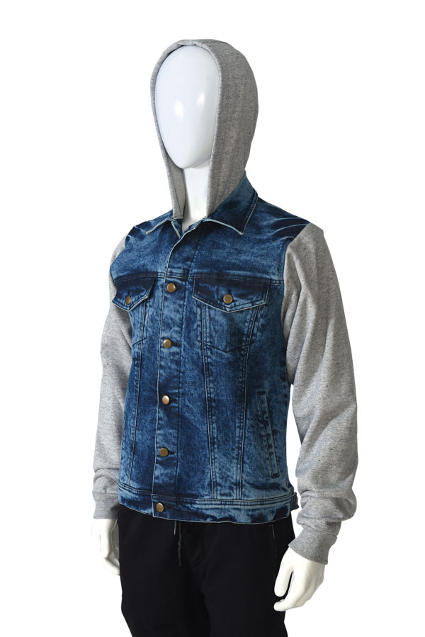 Men Denim Hoodie
