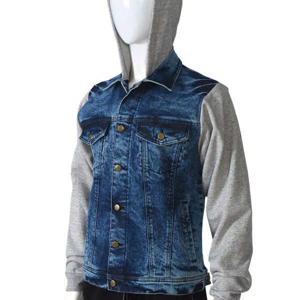 Men Denim Hoodie