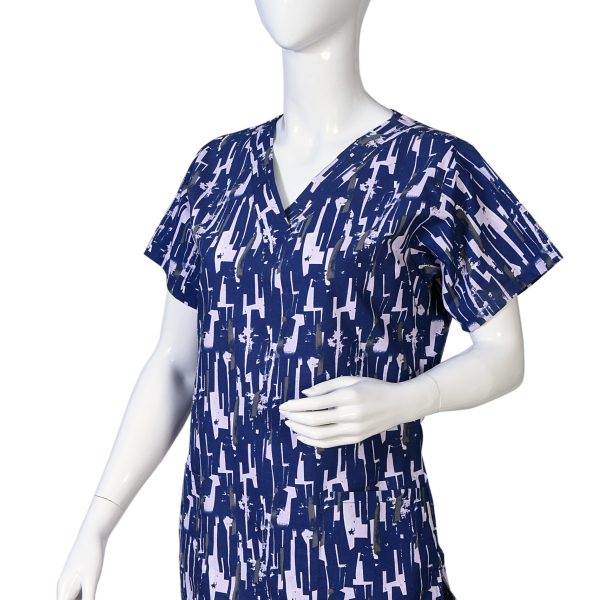 Women Printed Scrub Top