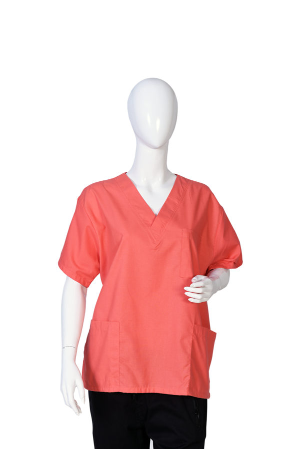 Women Scrub Coral Dyed