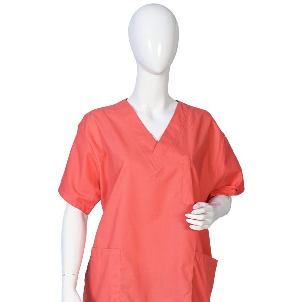 Women Scrub Coral Dyed