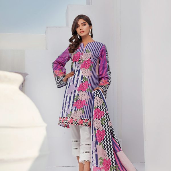 PEL-1042 Piece Lawn Stitched Dress