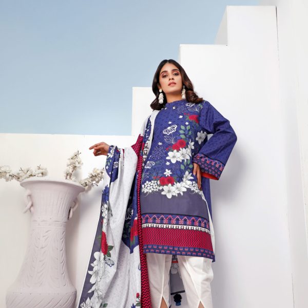 PEL-1092 Piece Lawn Stitched Dress