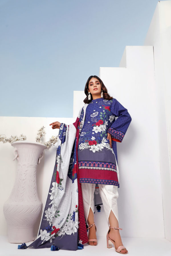 PEL-1092 Piece Lawn Stitched Dress