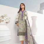 PEL-1222 Piece Lawn Stitched Dress