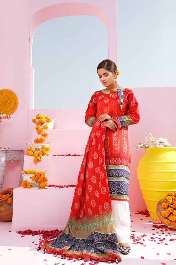 PEL-1422 Piece Lawn Stitched Dress