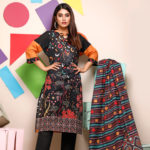 PEL-1382 Piece Lawn Stitched Dress